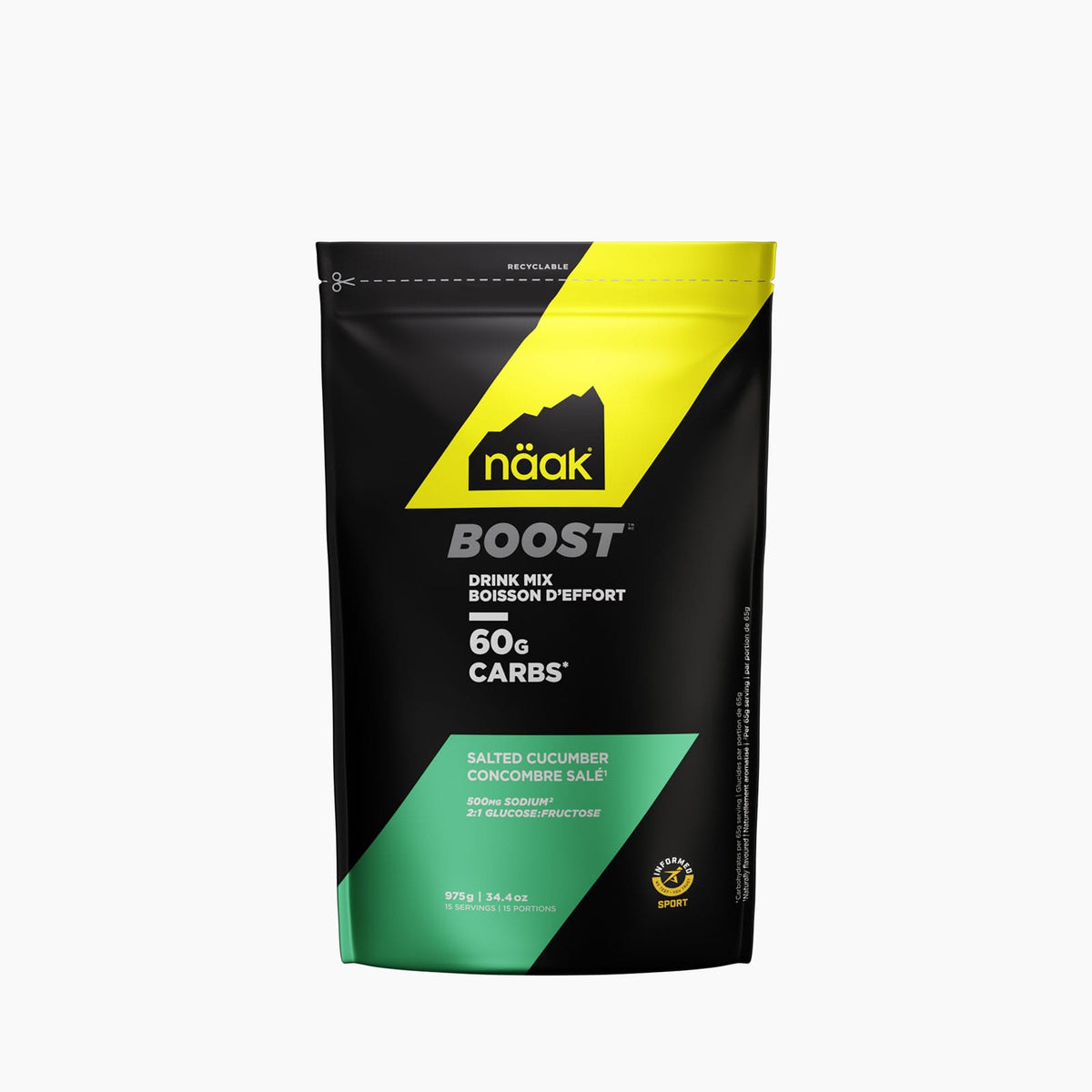 Boisson d'effort BOOST™ 60 · Concombre salé · Sac